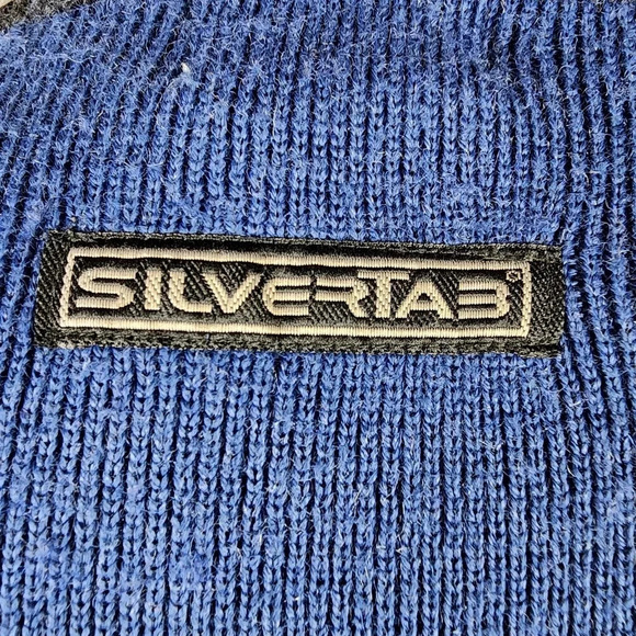 Vintage Levi's SilverTab Wool Crewneck Pullover Sweater Royal  Blue Size Medium - Picture 9 of 13